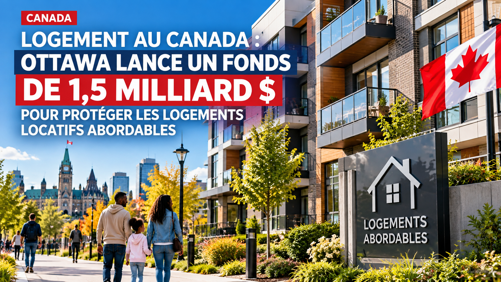 Logement au Canada : Ottawa lance un fonds de 1,5 milliard $ pour protéger les logements locatifs abordables