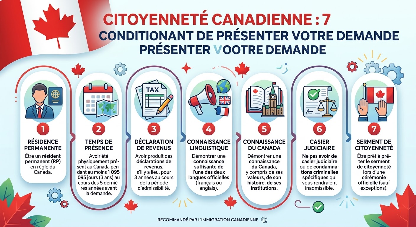 Citoyenneté canadienne : 7 conditions à vérifier avant de présenter votre demande